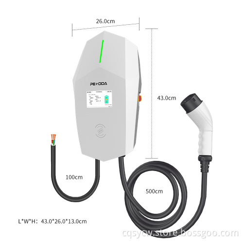 AC Зарядное устройство 22 кВт Wi -Fi EV Charger Commercial Ev Charger с интеллектуальной балансировкой автомобильной зарядки